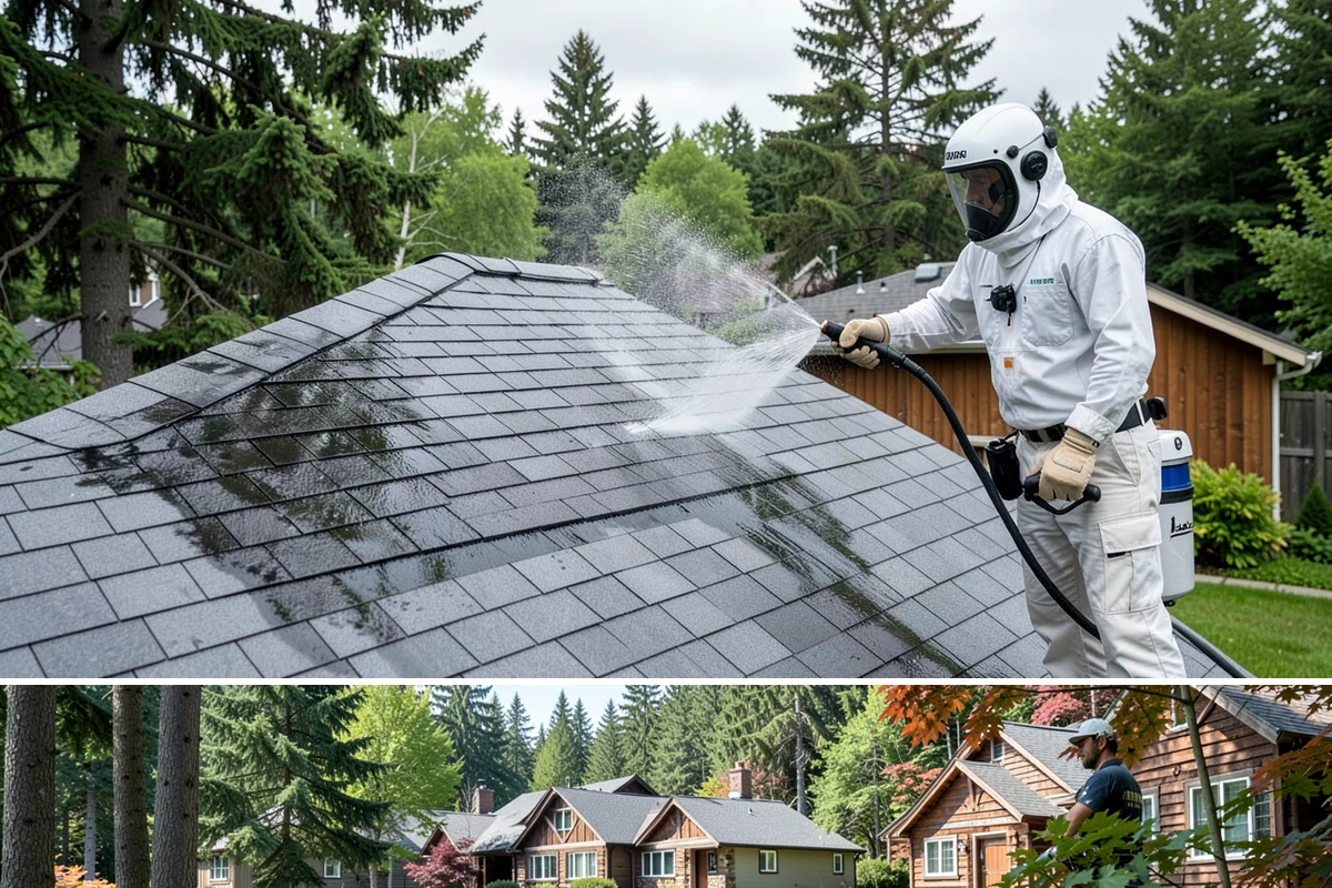 Foundation Cleaning in Edgewood, Pierce County, WA - Late spring or summer is ideal so the foundation dries fully after clearing the mud and moss of winter.