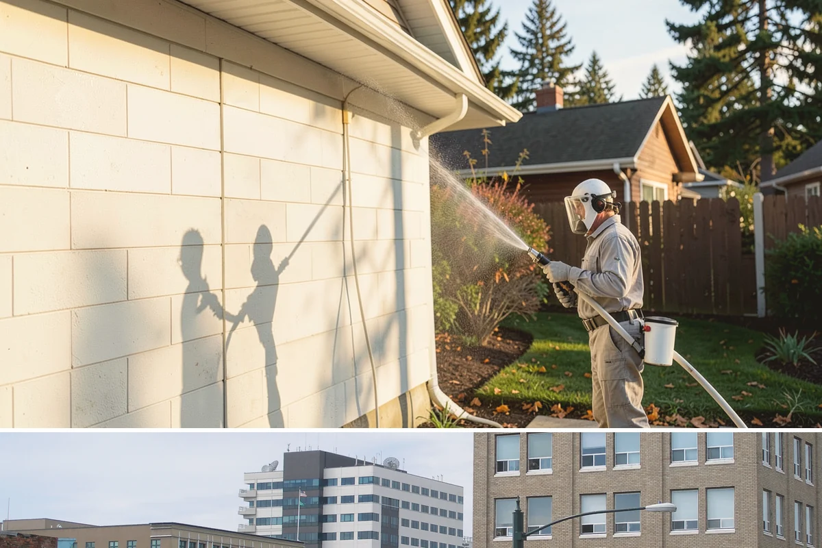 Foundation Cleaning in Everett, Snohomish County, WA - Late spring or summer is ideal so the foundation dries fully after clearing the mud and moss of winter.