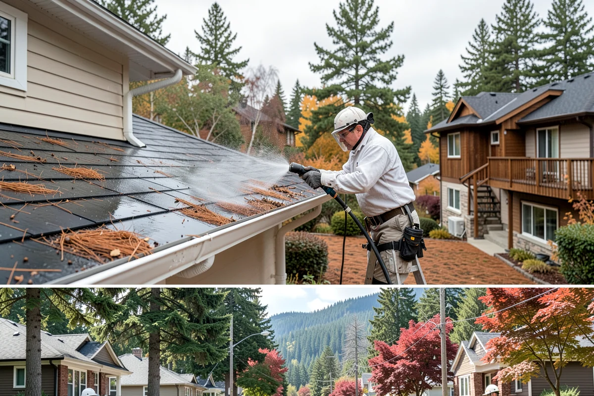 Foundation Cleaning in Hunts Point, King County, WA - Late spring or summer is ideal so the foundation dries fully after clearing the mud and moss of winter.