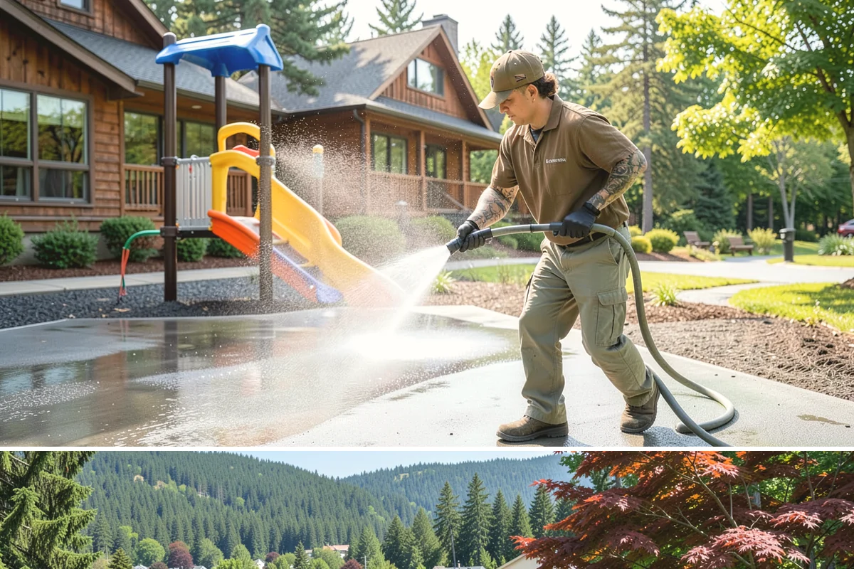 Foundation Cleaning in Index, Snohomish County, WA - Late spring or summer is ideal so the foundation dries fully after clearing the mud and moss of winter.