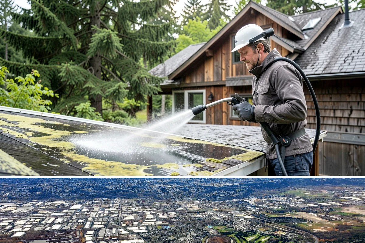 Foundation Cleaning in Kent, King County, WA - Late spring or summer is ideal so the foundation dries fully after clearing the mud and moss of winter.