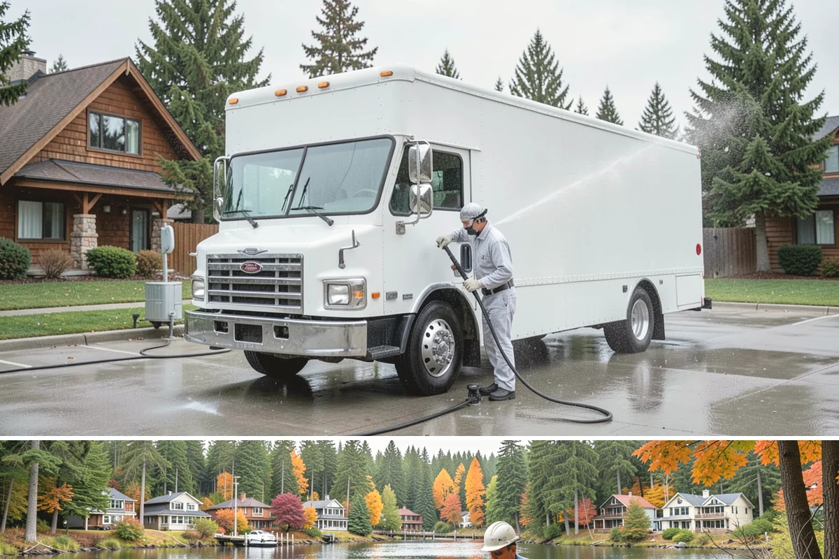 Foundation Cleaning in La Conner, Skagit County, WA - Late spring or summer is ideal so the foundation dries fully after clearing the mud and moss of winter.