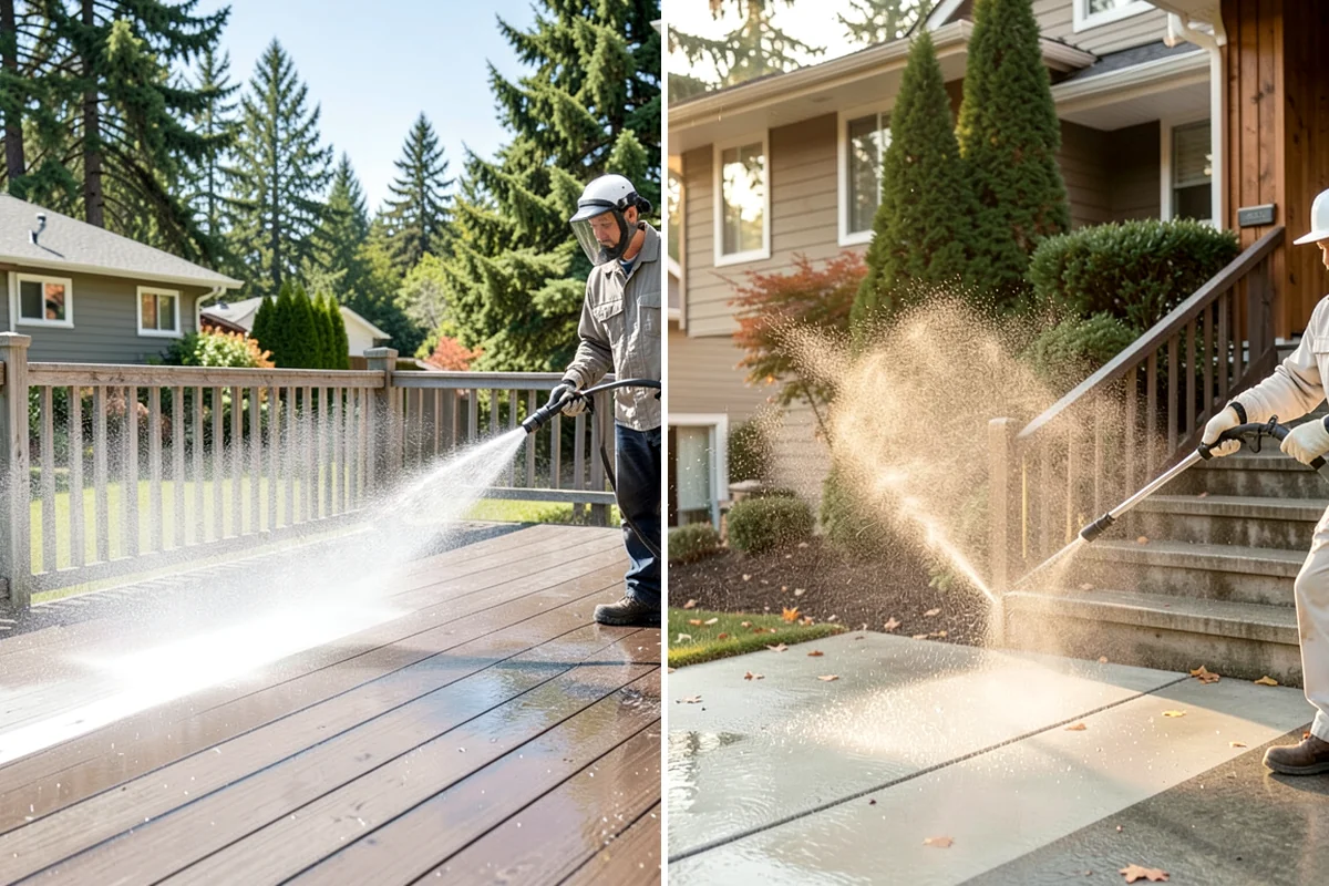 Foundation Cleaning in Lyman, Skagit County, WA - Inspect foundation type and note any cracks or damage