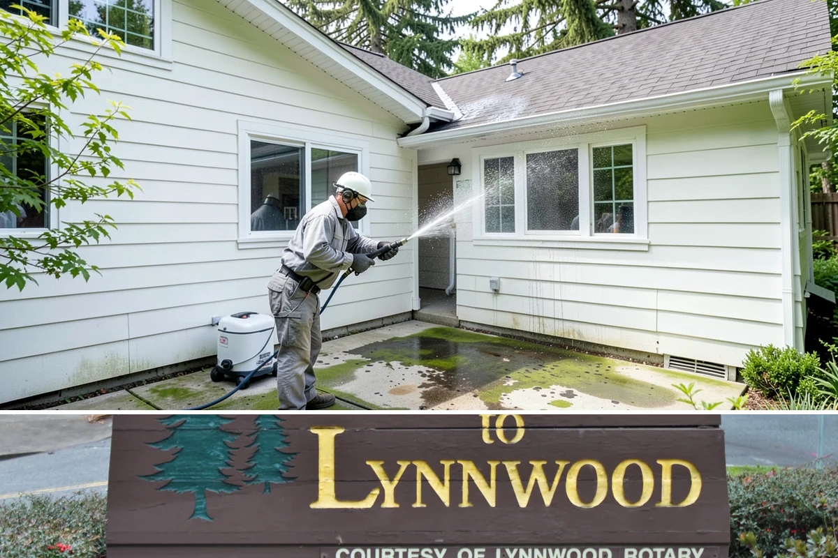 Foundation Cleaning in Lynnwood, Snohomish County, WA - Late spring or summer is ideal so the foundation dries fully after clearing the mud and moss of winter.