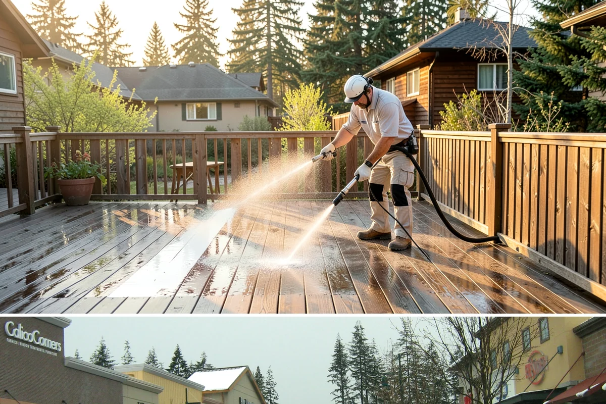 Foundation Cleaning in Mill Creek, Snohomish County, WA - Late spring or summer is ideal so the foundation dries fully after clearing the mud and moss of winter.