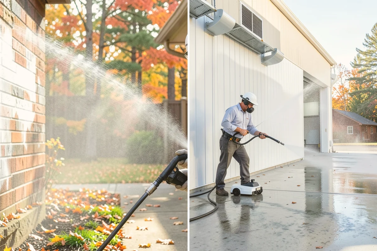Foundation Cleaning in Orting, Pierce County, WA - Inspect foundation type and note any cracks or damage