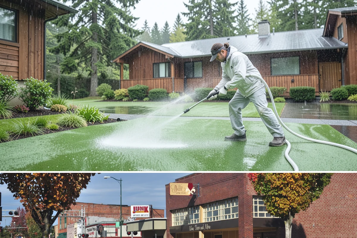 Foundation Cleaning in Puyallup, Pierce County, WA - Late spring or summer is ideal so the foundation dries fully after clearing the mud and moss of winter.