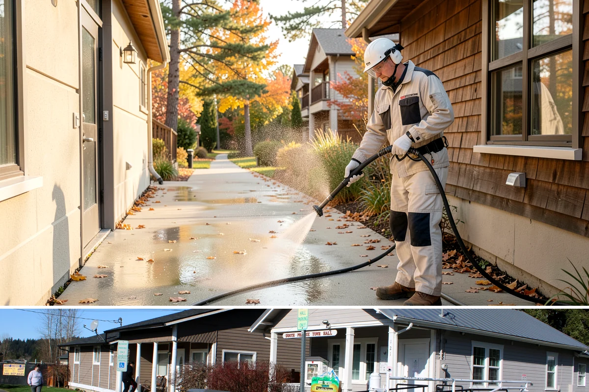 Foundation Cleaning in South Prairie, Pierce County, WA - Late spring or summer is ideal so the foundation dries fully after clearing the mud and moss of winter.