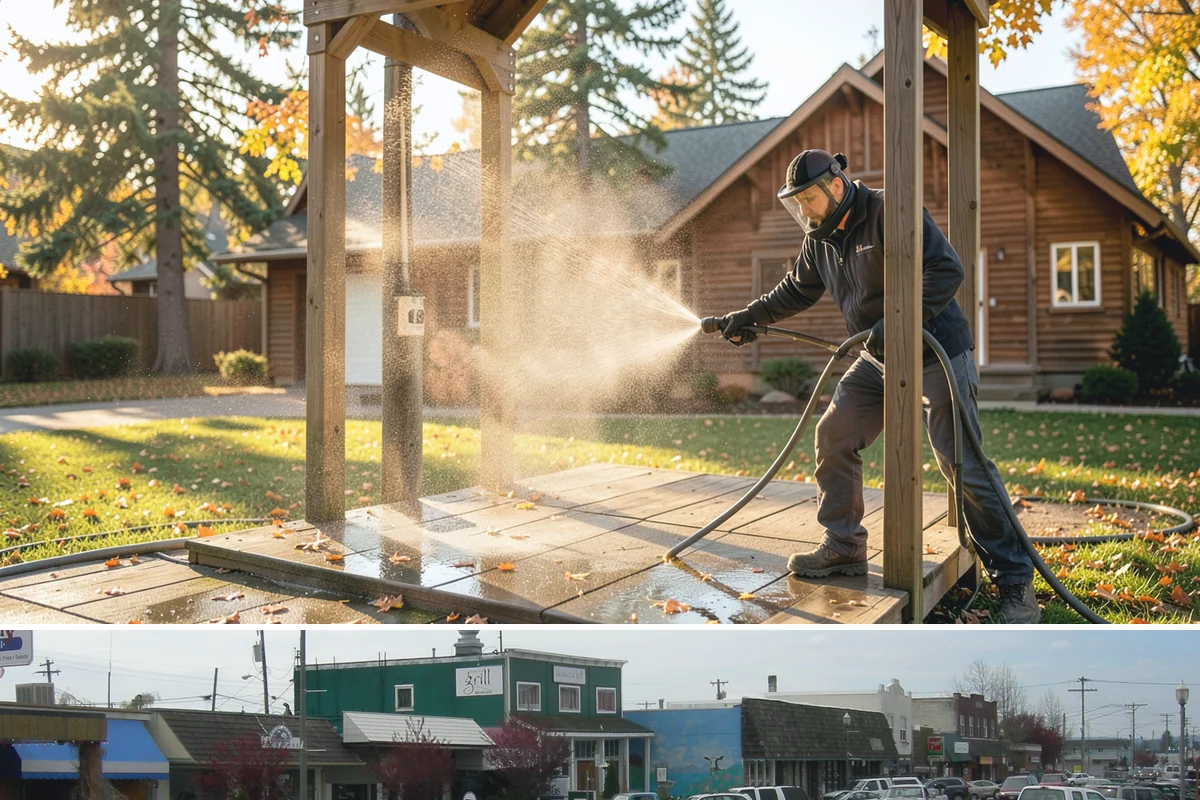 Foundation Cleaning in Stanwood, Snohomish County, WA - Late spring or summer is ideal so the foundation dries fully after clearing the mud and moss of winter.