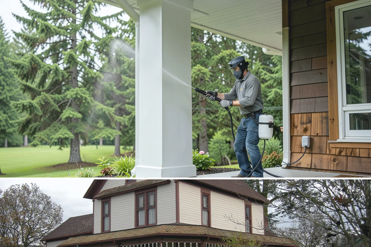 Foundation Cleaning in Sumner, Pierce County, WA - Late spring or summer is ideal so the foundation dries fully after clearing the mud and moss of winter.