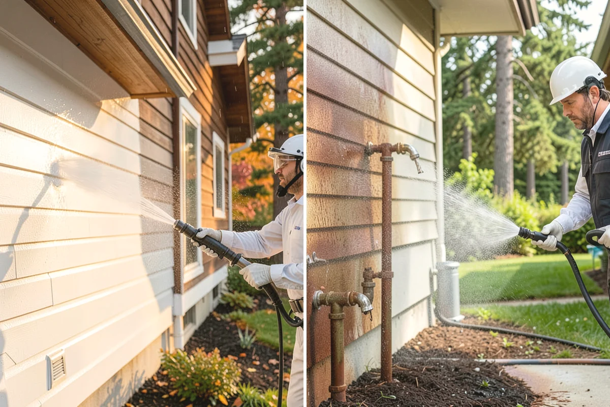 Foundation Cleaning in Tukwila, King County, WA - Inspect foundation type and note any cracks or damage