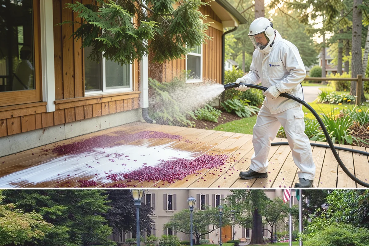 Foundation Cleaning in Woodinville, King County, WA - Late spring or summer is ideal so the foundation dries fully after clearing the mud and moss of winter.