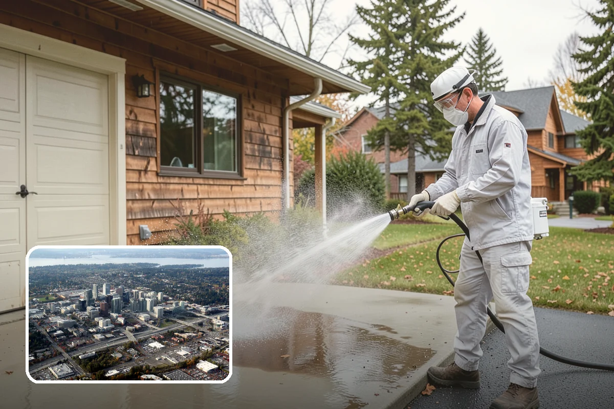 Fountain Cleaning in Bellevue, King County, WA - Clears algae and biofilm from basins and cascades