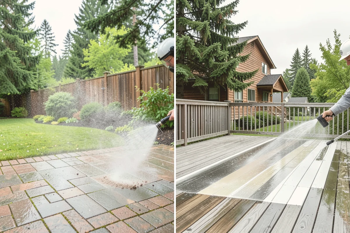 Fountain Cleaning in Bellevue, King County, WA - Drain the basin and remove standing debris