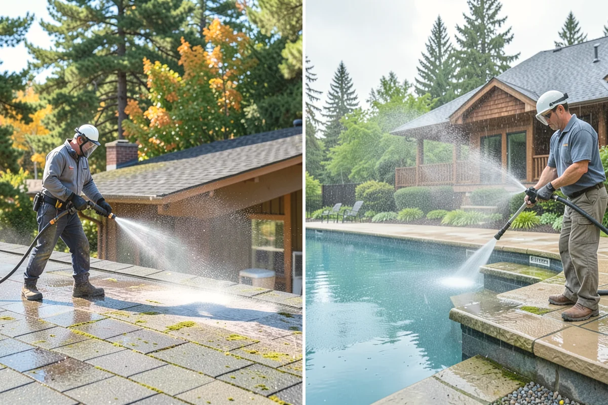 Fountain Cleaning in Black Diamond, King County, WA - Drain the basin and remove standing debris