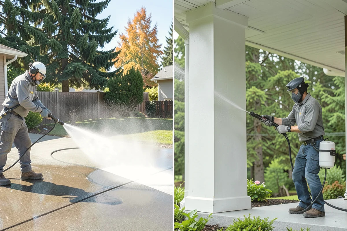 Fountain Cleaning in Burien, King County, WA - Drain the basin and remove standing debris