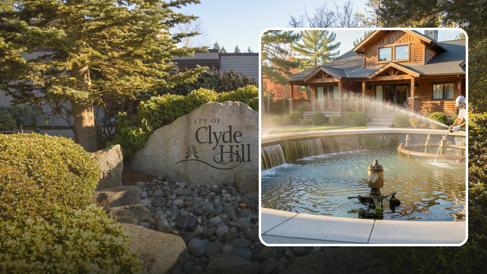 Fountain Cleaning in Clyde Hill, King County, WA - We clean outdoor fountains to clear algae, mineral scale, and hard-water lines from basins and cascading surfaces.
