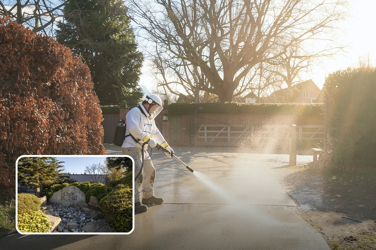 Fountain Cleaning in Clyde Hill, King County, WA - Clears algae and biofilm from basins and cascades