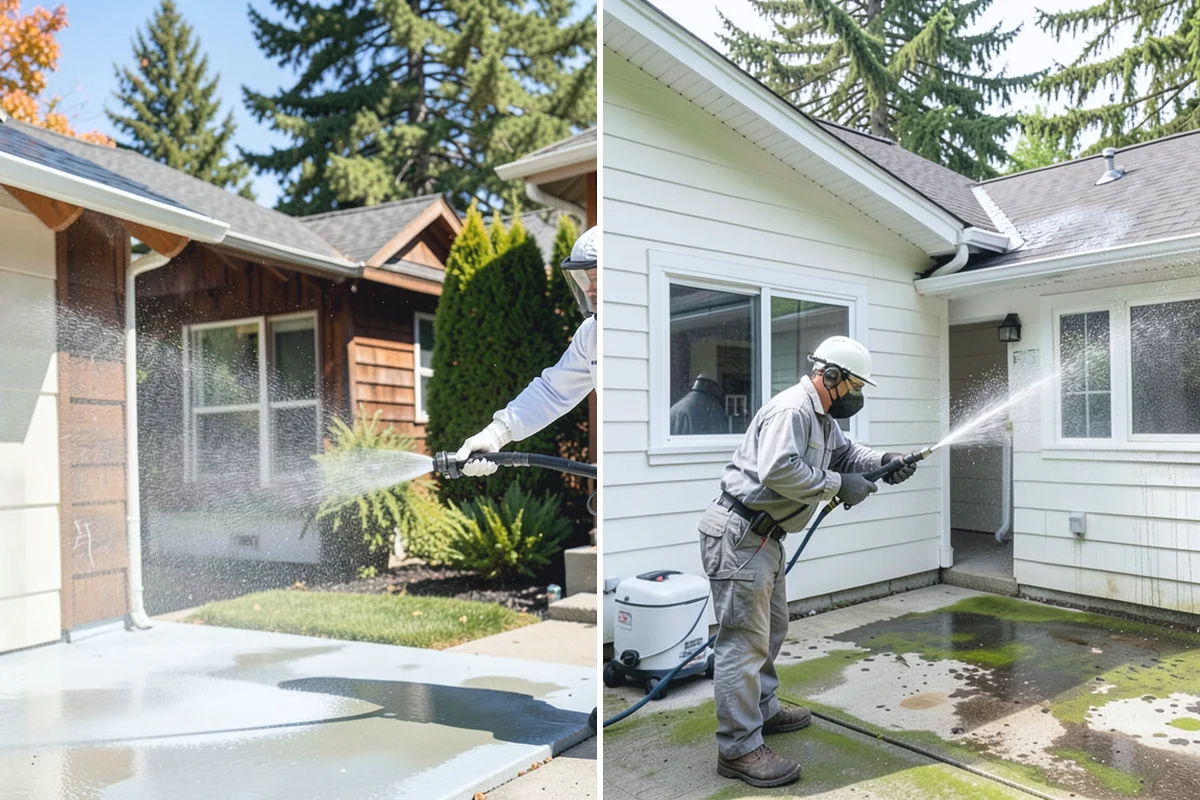 Fountain Cleaning in Des Moines, King County, WA - Drain the basin and remove standing debris