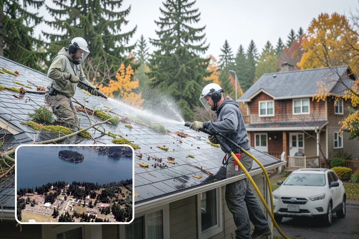 Fountain Cleaning in Lakewood, Pierce County, WA - Clears algae and biofilm from basins and cascades
