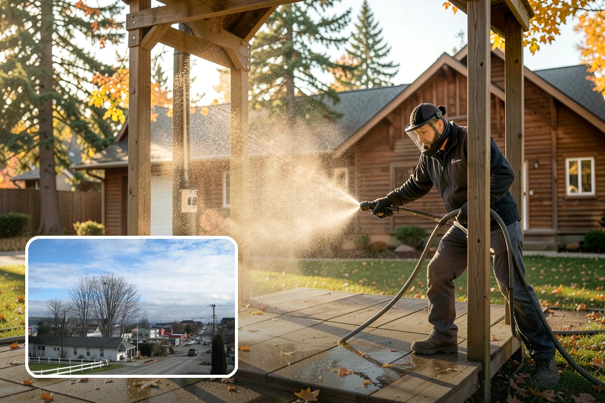 Fountain Cleaning in Langley, Island County, WA - Clears algae and biofilm from basins and cascades