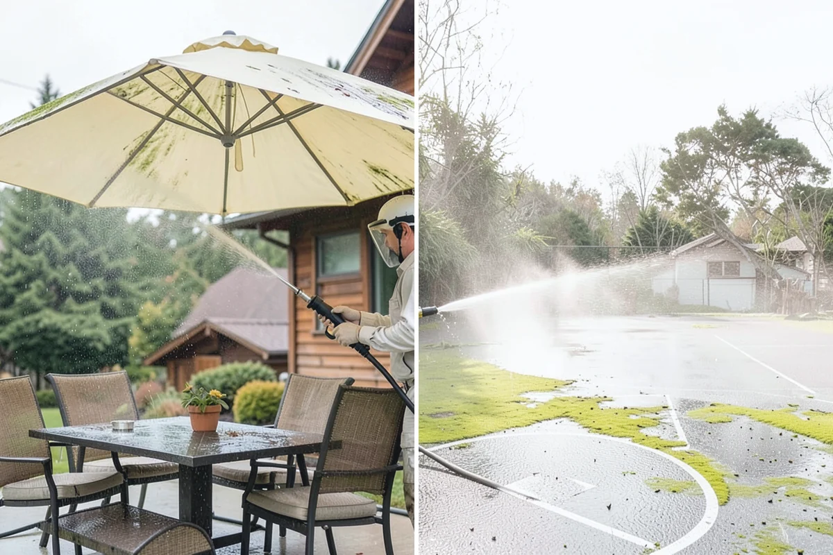 Fountain Cleaning in Medina, King County, WA - Drain the basin and remove standing debris