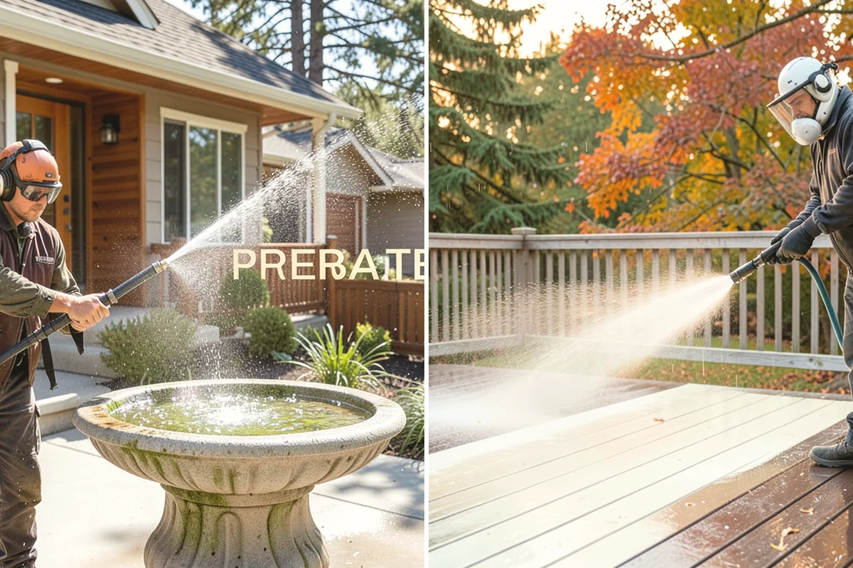 Fountain Cleaning in Mountlake Terrace, Snohomish County, WA - Drain the basin and remove standing debris