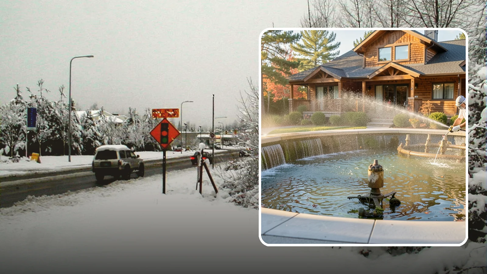Fountain Cleaning in Newcastle, King County, WA - We clean outdoor fountains to clear algae, mineral scale, and hard-water lines from basins and cascading surfaces.
