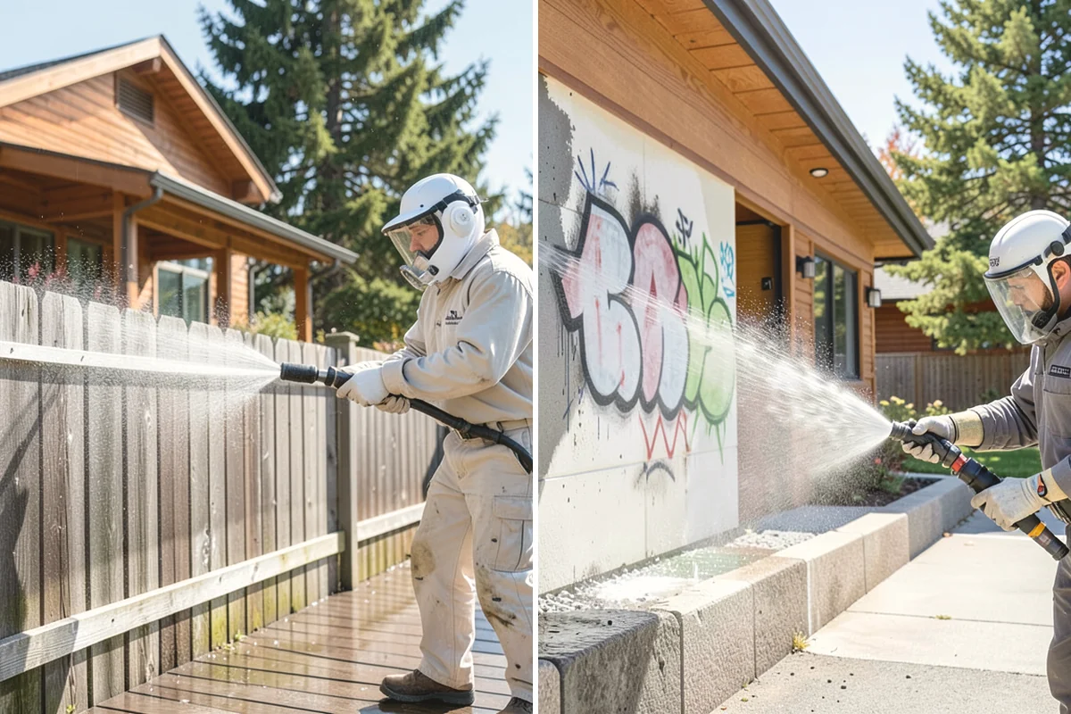 Fountain Cleaning in North Bend, King County, WA - Drain the basin and remove standing debris