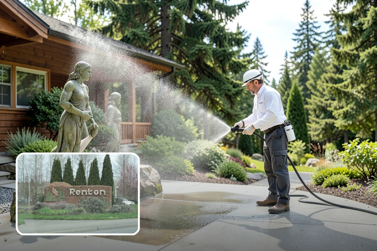Fountain Cleaning in Renton, King County, WA - Clears algae and biofilm from basins and cascades