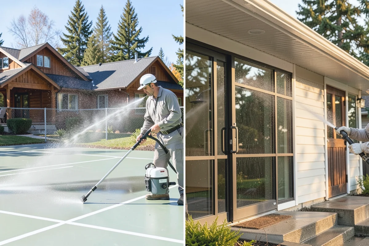 Fountain Cleaning in South Prairie, Pierce County, WA - Drain the basin and remove standing debris