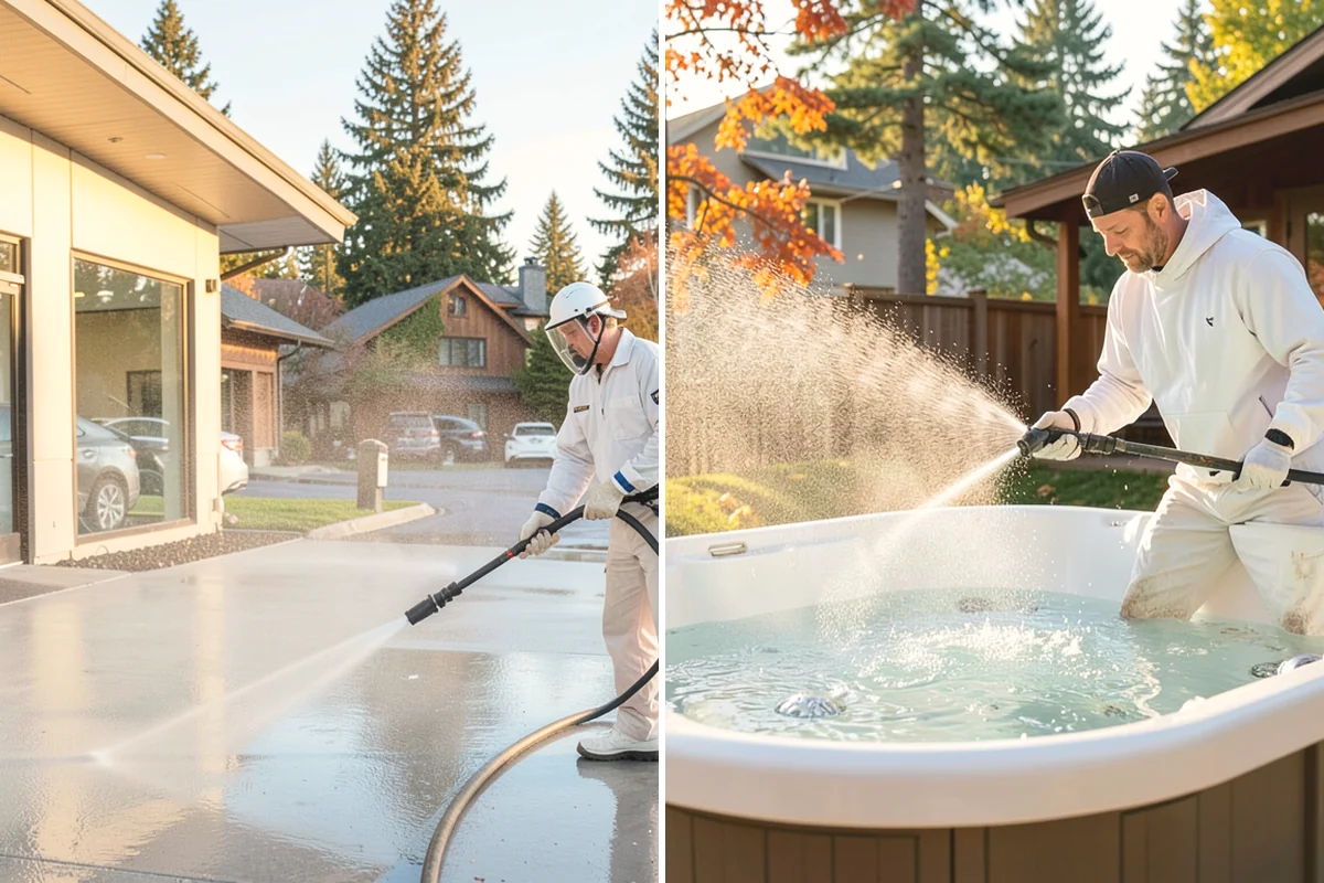 Fountain Cleaning in Yarrow Point, King County, WA - Drain the basin and remove standing debris