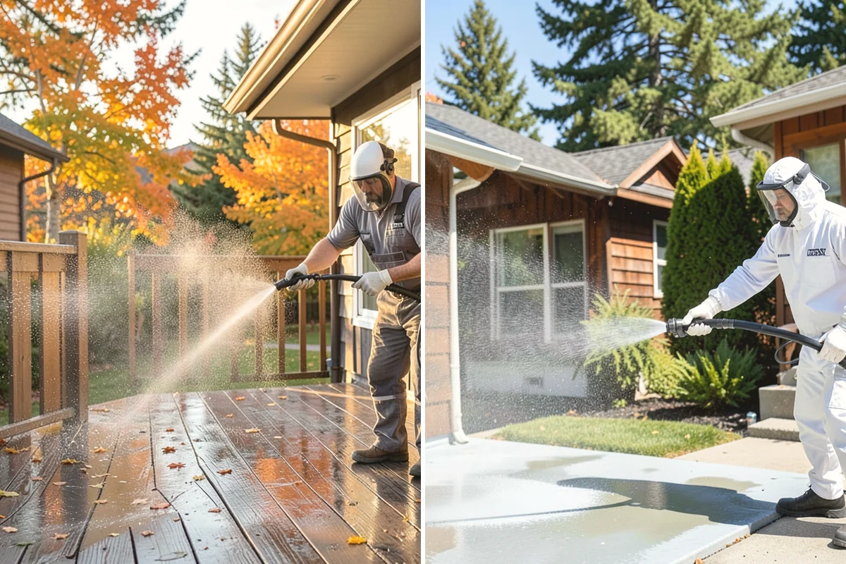French Window Cleaning in Anacortes, Skagit County, WA - Rinse loose grime from the divided panes