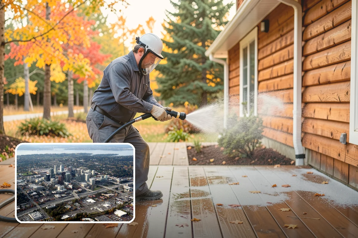 French Window Cleaning in Bellevue, King County, WA - Cleans each divided pane and the muntins between