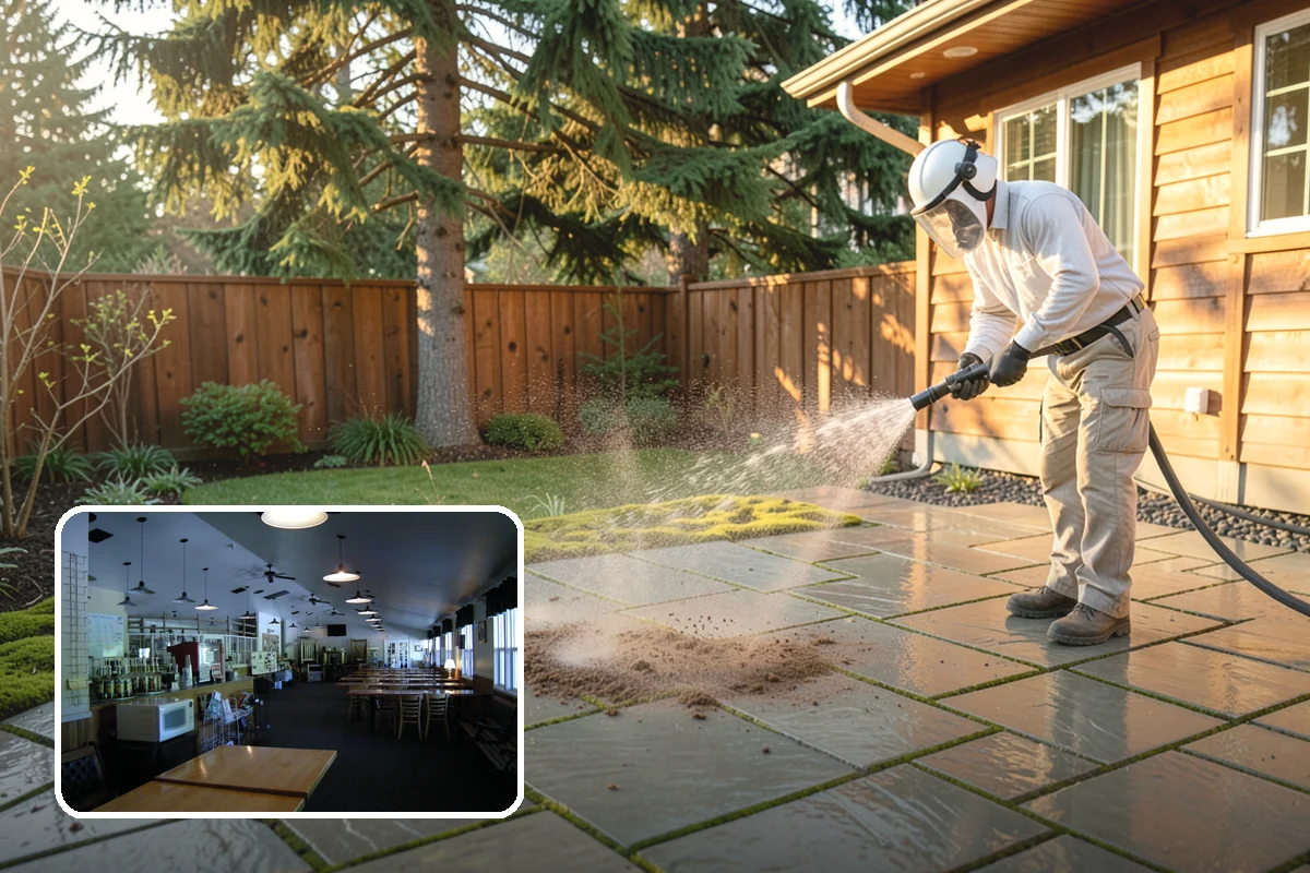 French Window Cleaning in Black Diamond, King County, WA - Cleans each divided pane and the muntins between
