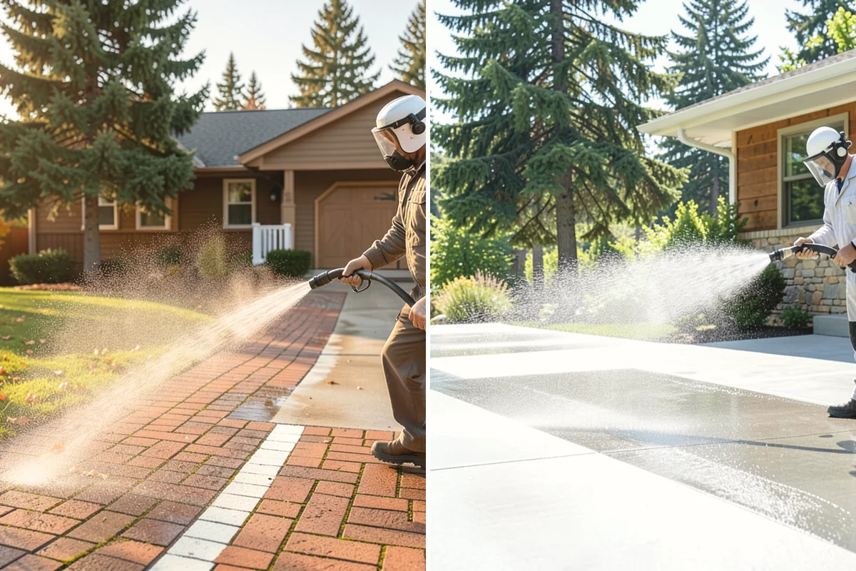 French Window Cleaning in Black Diamond, King County, WA - Rinse loose grime from the divided panes