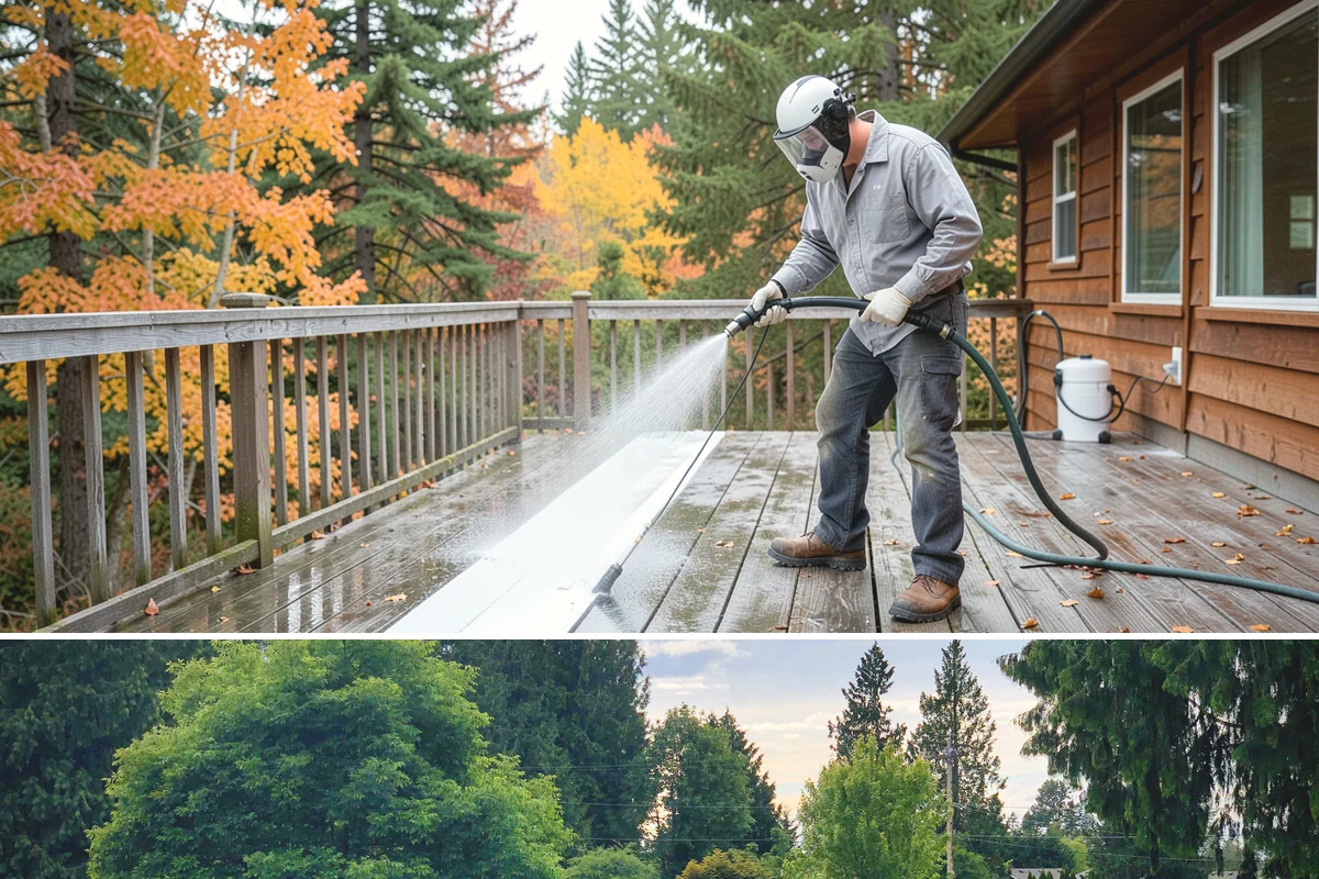 French Window Cleaning in Bonney Lake, Pierce County, WA - Spring is ideal to detail French windows after winter drives grime into every corner.