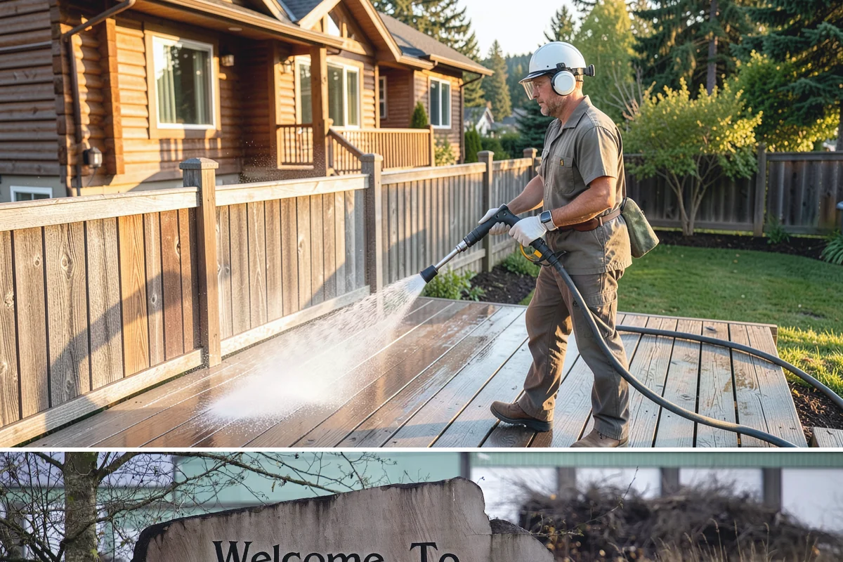 French Window Cleaning in Buckley, Pierce County, WA - Spring is ideal to detail French windows after winter drives grime into every corner.