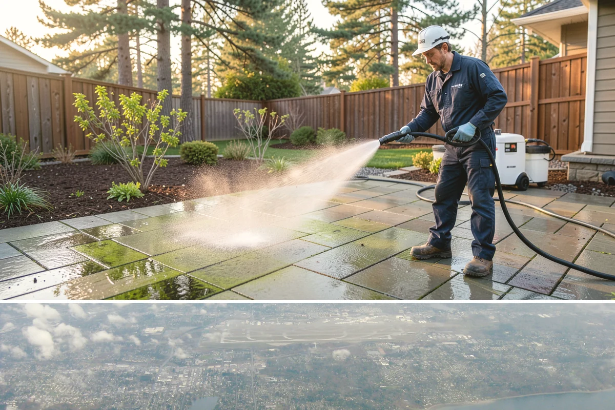 French Window Cleaning in Burien, King County, WA - Spring is ideal to detail French windows after winter drives grime into every corner.