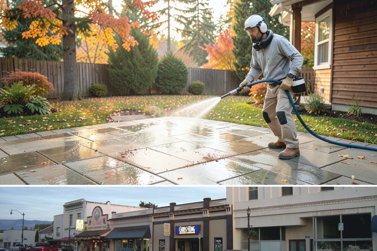 French Window Cleaning in Burlington, Skagit County, WA - Spring is ideal to detail French windows after winter drives grime into every corner.