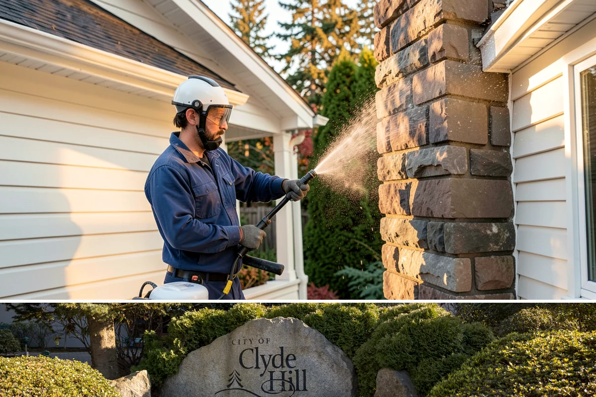 French Window Cleaning in Clyde Hill, King County, WA - Spring is ideal to detail French windows after winter drives grime into every corner.