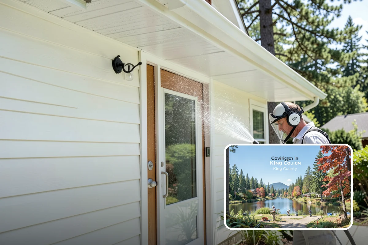 French Window Cleaning in Covington, King County, WA - Cleans each divided pane and the muntins between
