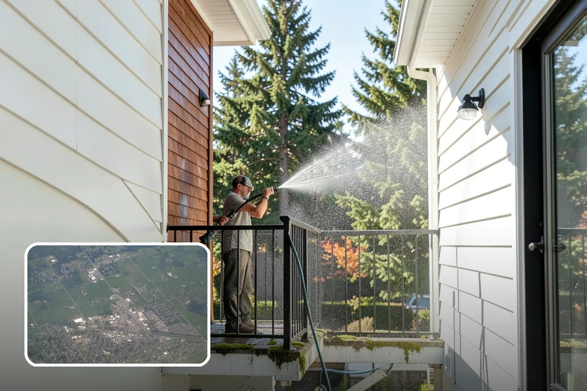French Window Cleaning in Enumclaw, King County, WA - Cleans each divided pane and the muntins between