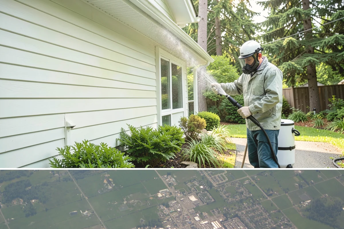 French Window Cleaning in Enumclaw, King County, WA - Spring is ideal to detail French windows after winter drives grime into every corner.