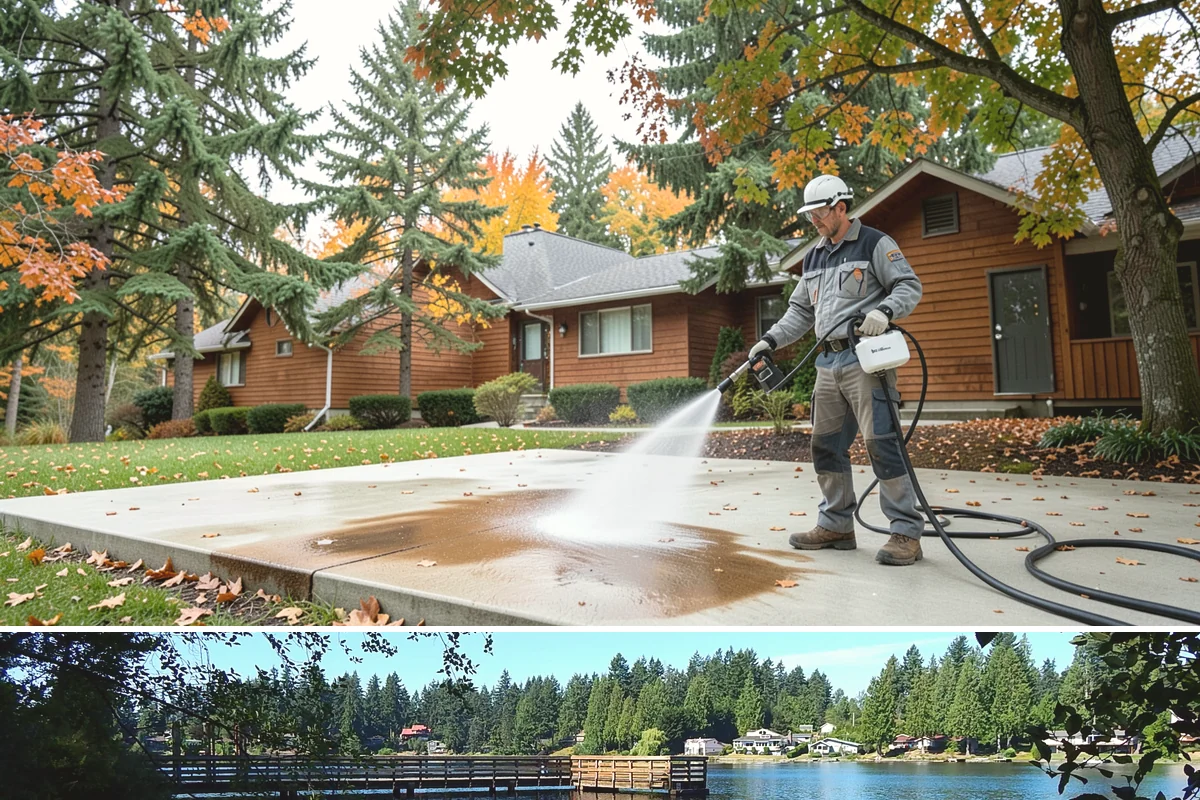 French Window Cleaning in Federal Way, King County, WA - Spring is ideal to detail French windows after winter drives grime into every corner.