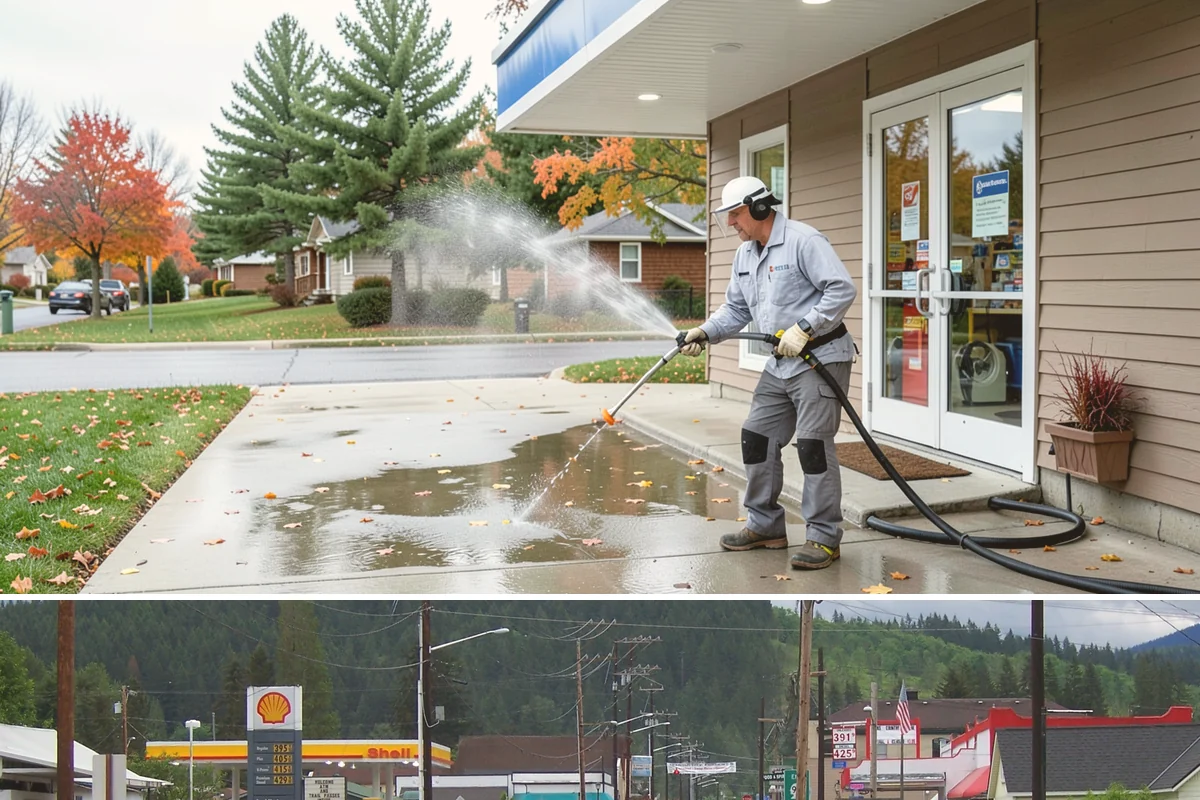 French Window Cleaning in Granite Falls, Snohomish County, WA - Spring is ideal to detail French windows after winter drives grime into every corner.