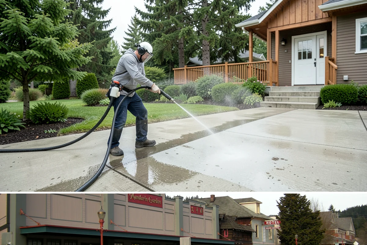 French Window Cleaning in Issaquah, King County, WA - Spring is ideal to detail French windows after winter drives grime into every corner.