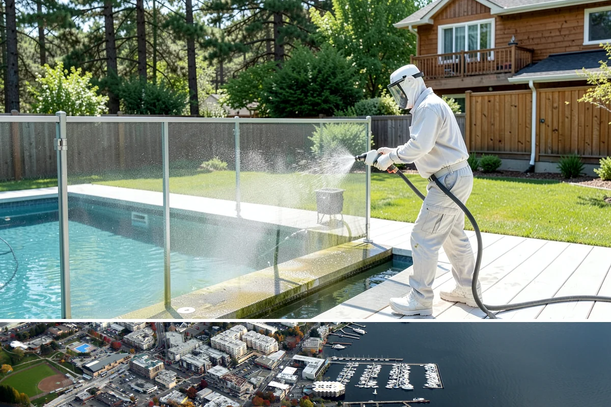 French Window Cleaning in Kirkland, King County, WA - Spring is ideal to detail French windows after winter drives grime into every corner.