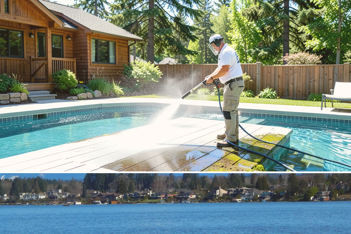 French Window Cleaning in Lake Stevens, Snohomish County, WA - Spring is ideal to detail French windows after winter drives grime into every corner.