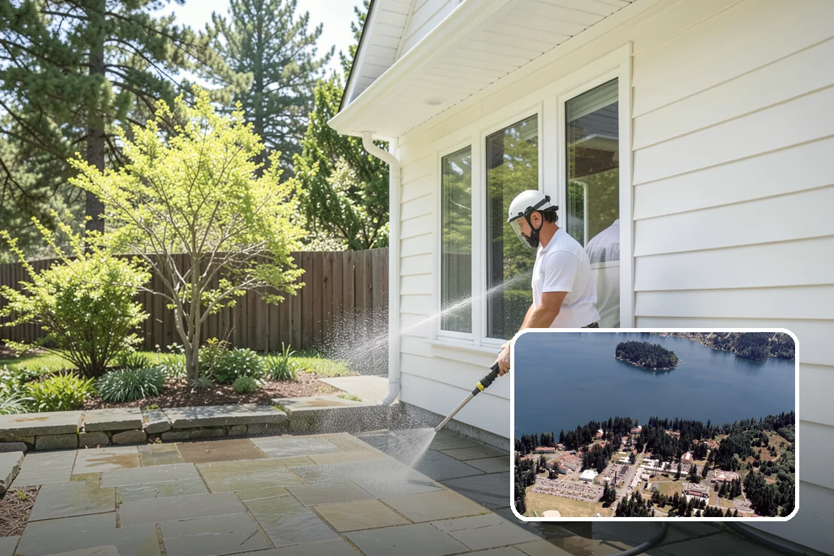 French Window Cleaning in Lakewood, Pierce County, WA - Cleans each divided pane and the muntins between
